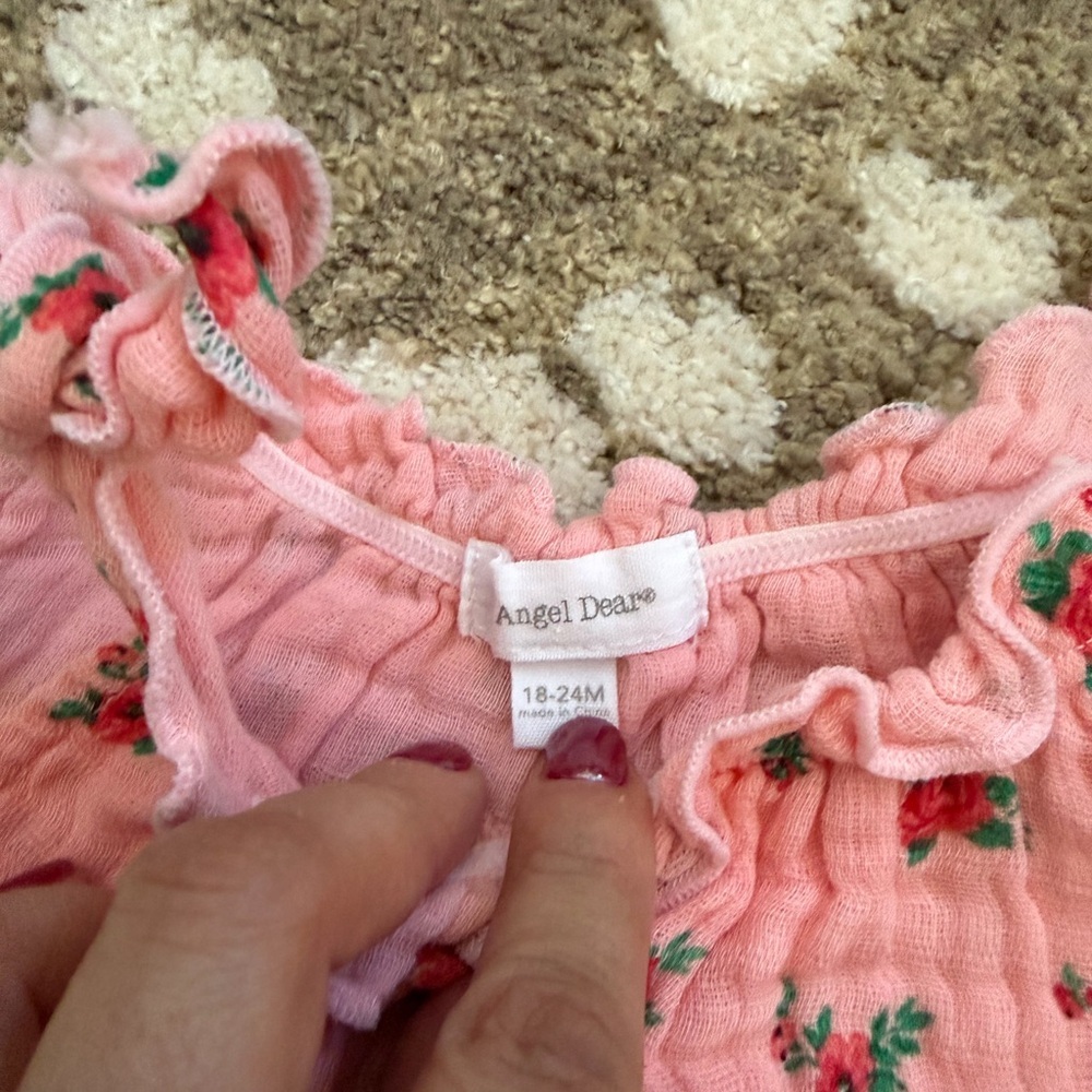 Angel Dear Muslin Bubble Romper Mini Roses - Picture 5 of 6